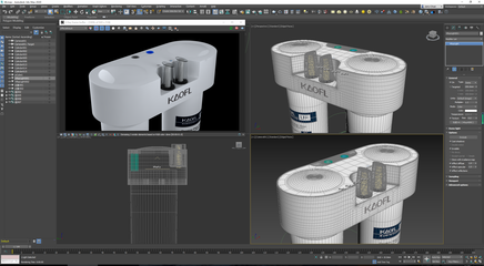 3ds Max V-Ray4.2凈水器產品渲染 從模型設計到高質感效果圖的全流程解析